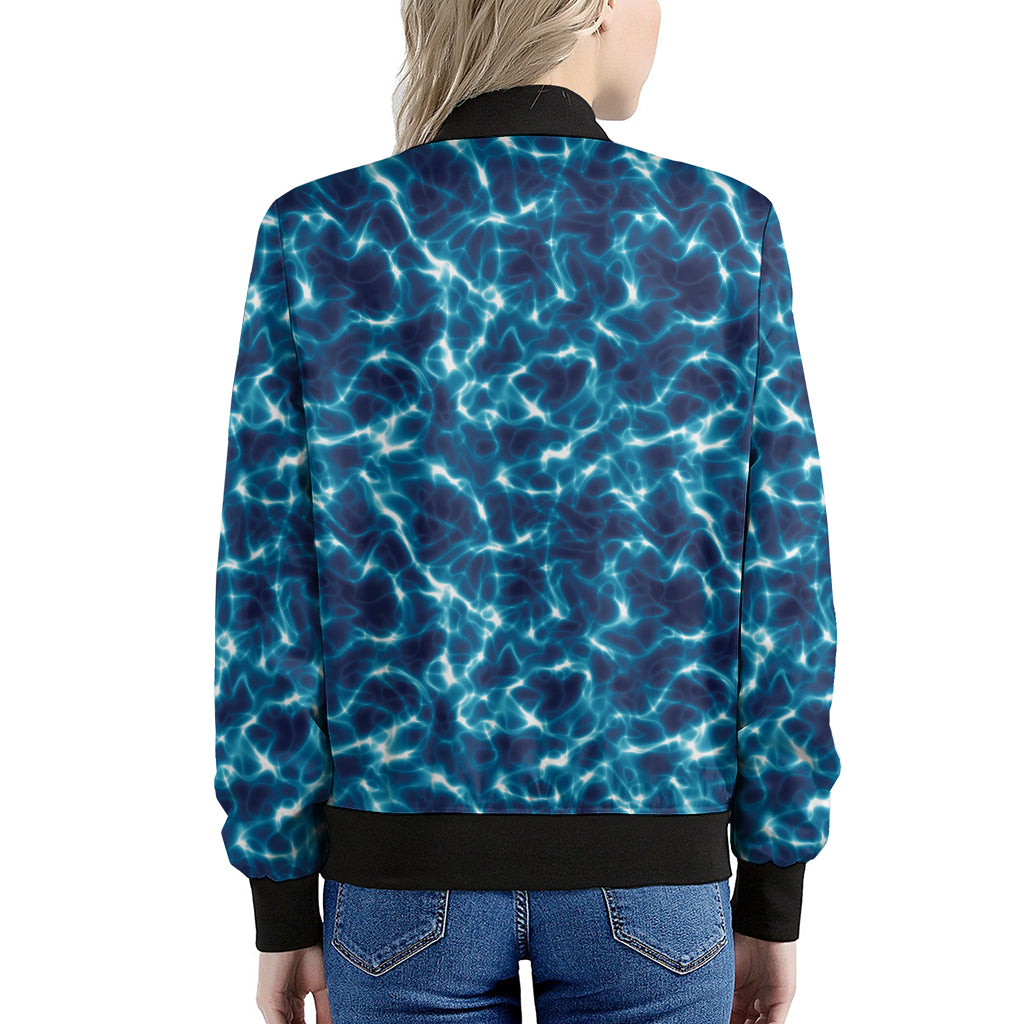 Plasma Energy Print Women's Bomber Jacket