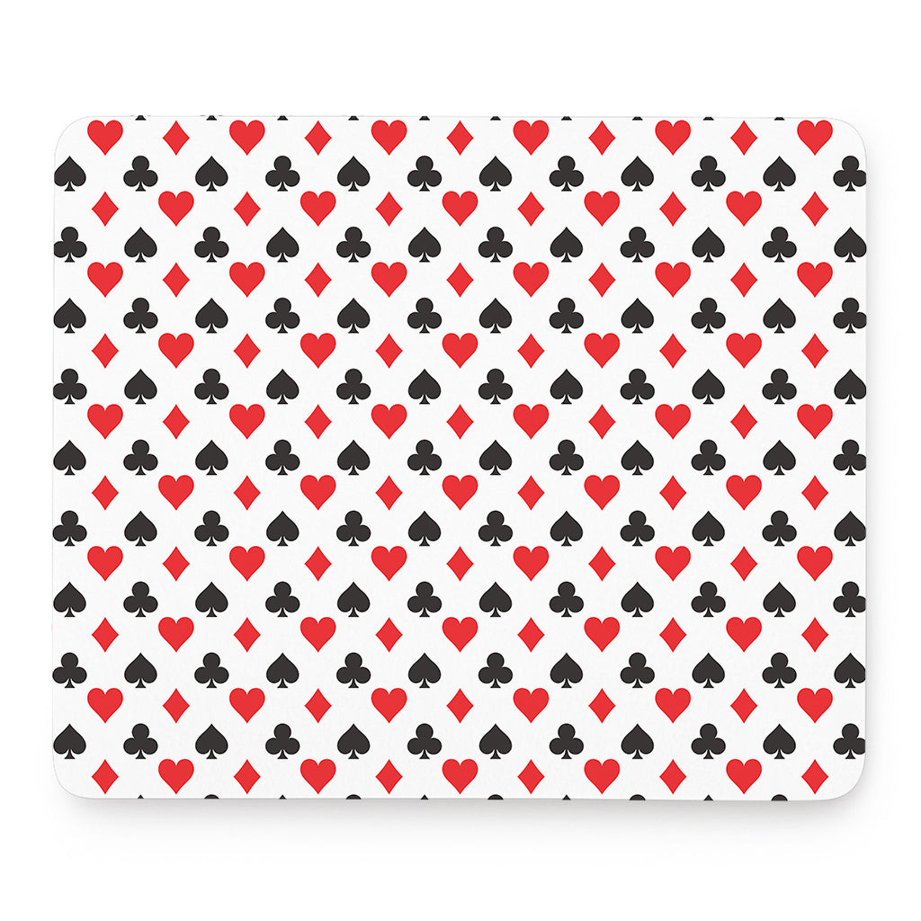 Playing Card Suits Pattern Print Mouse Pad