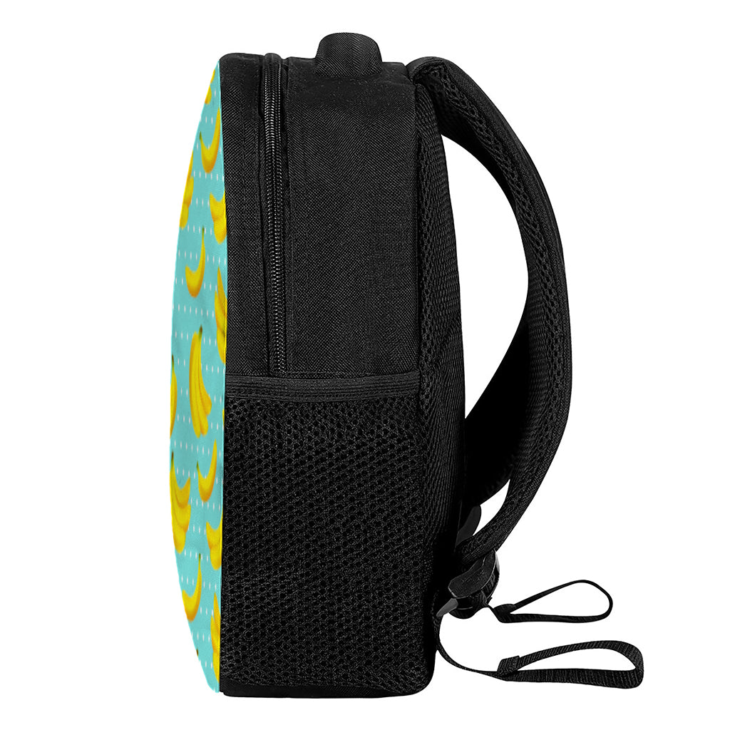 Polka Dot Banana Pattern Print Casual Backpack