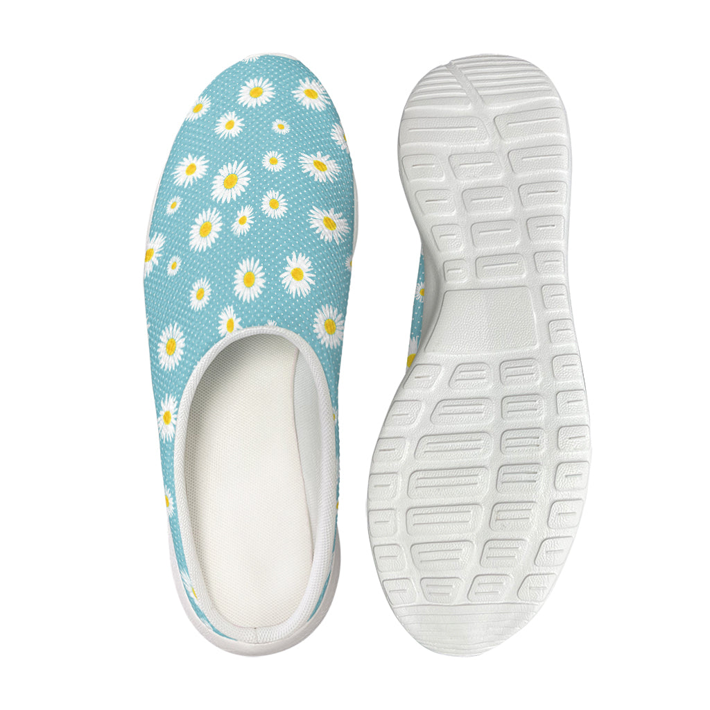 Polka Dot Daisy Flower Pattern Print Mesh Casual Shoes