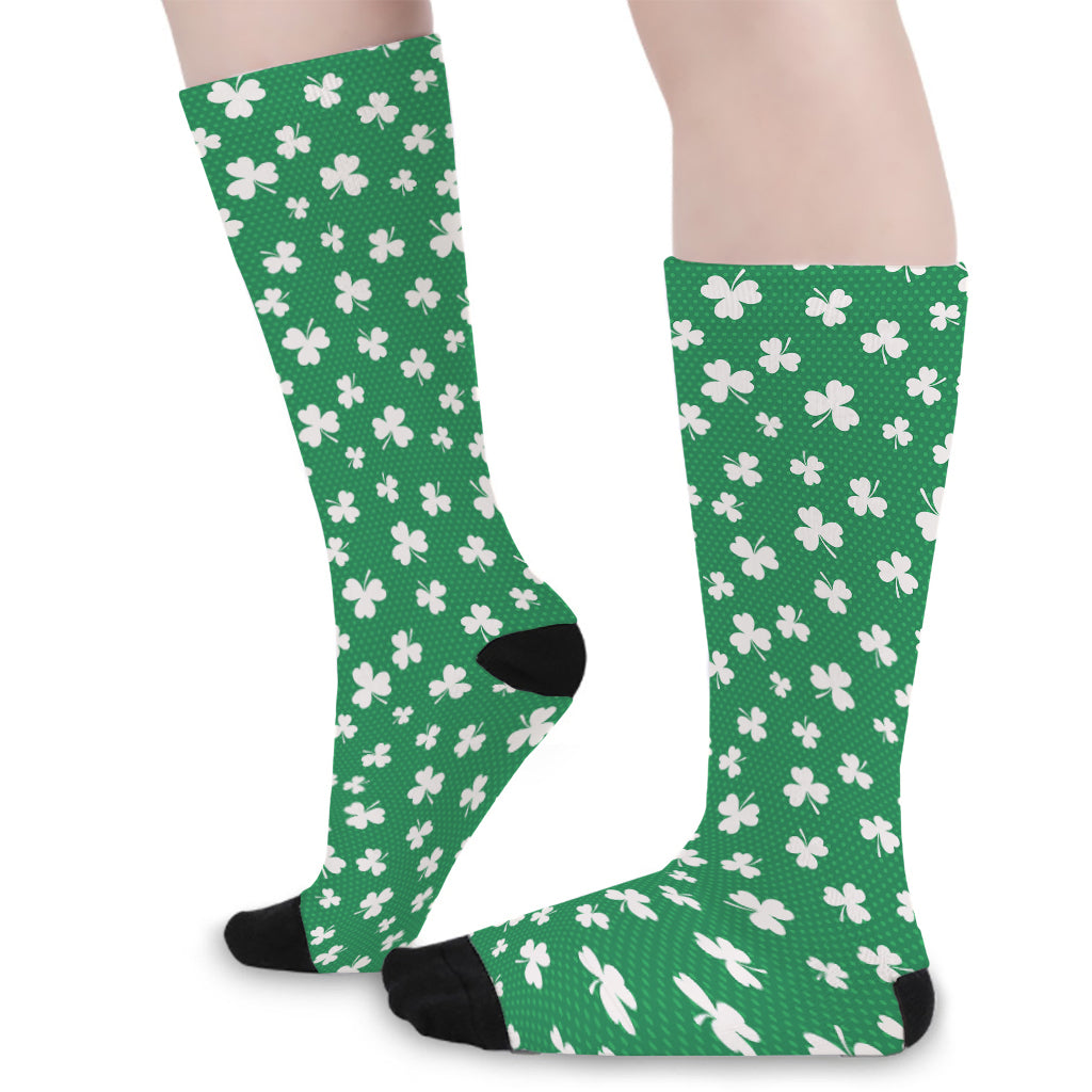 Polka Dot Irish St. Patrick's Day Print Long Socks