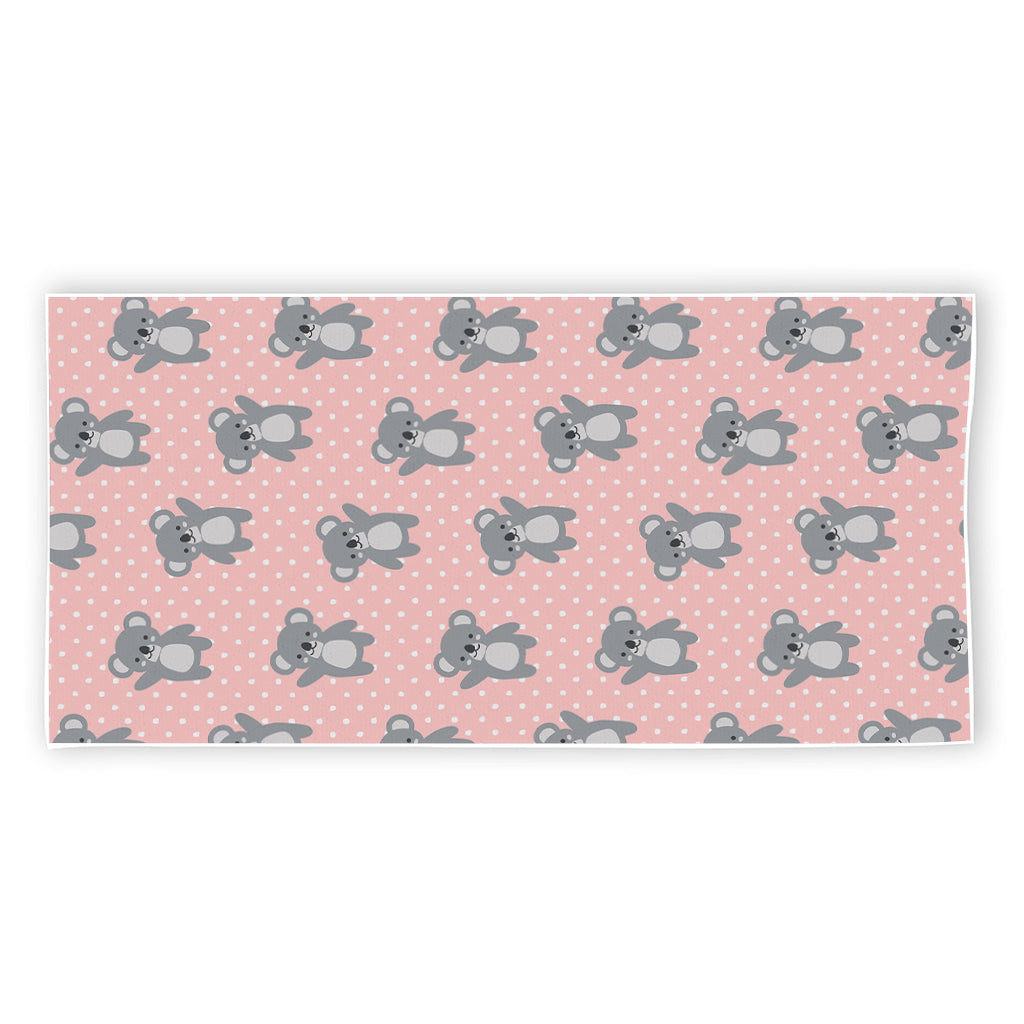 Polka Dot Koala Pattern Print Beach Towel