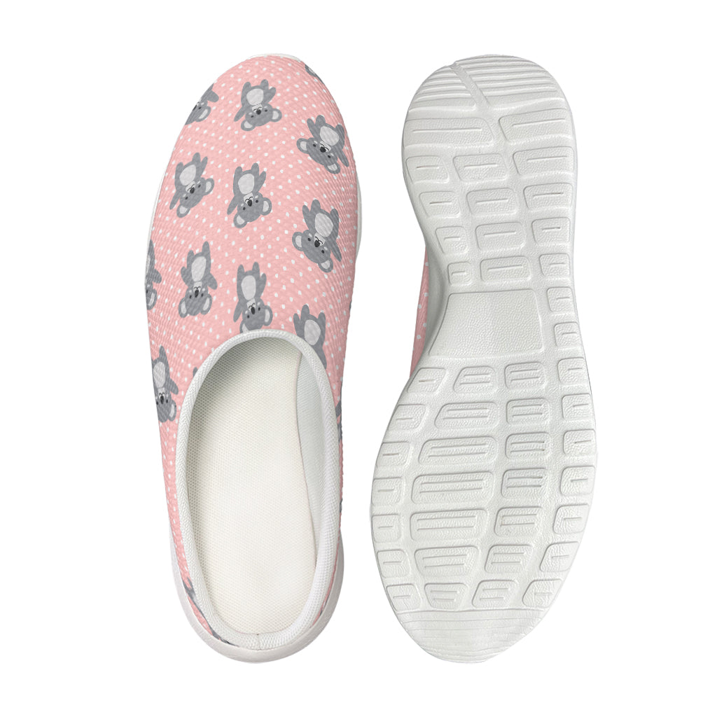Polka Dot Koala Pattern Print Mesh Casual Shoes