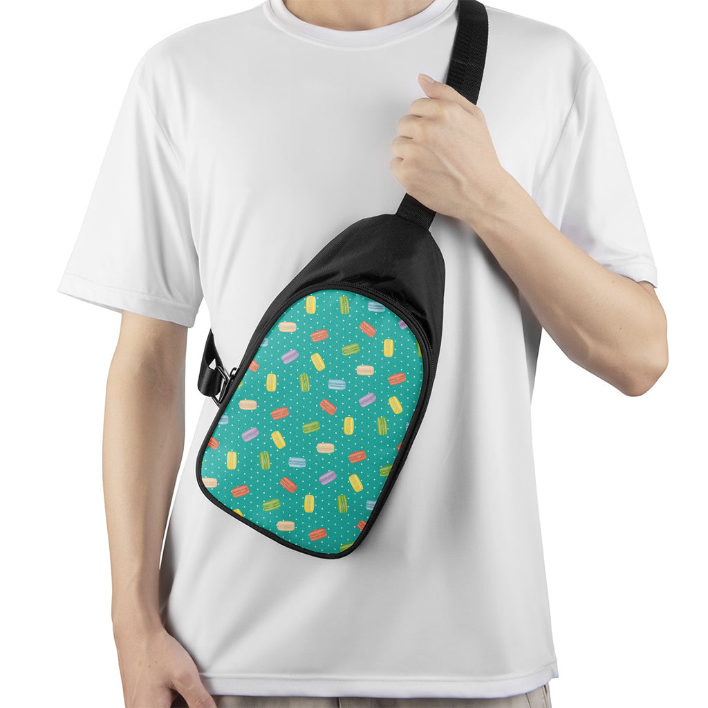 Polka Dot Macaron Pattern Print Chest Bag