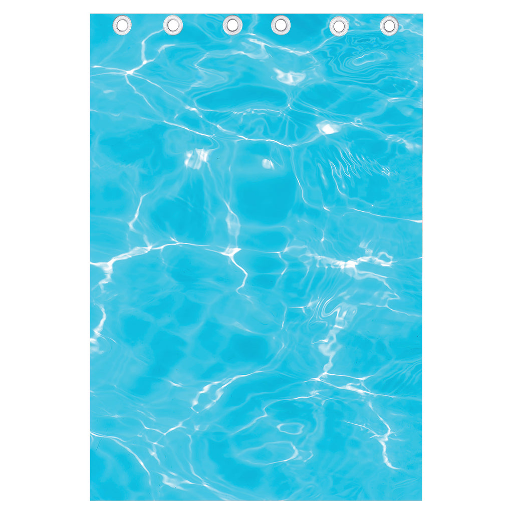 Pool Water Surface Print Curtain