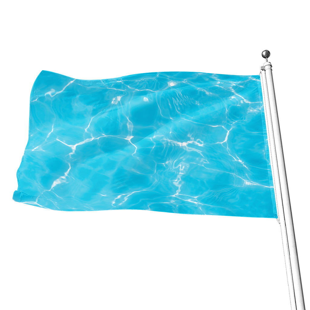 Pool Water Surface Print Flag