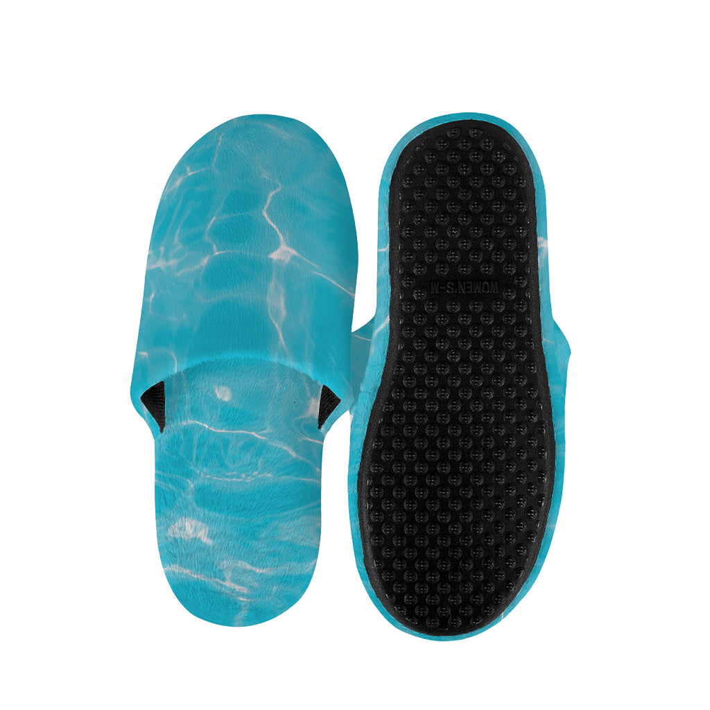 Pool Water Surface Print Slippers