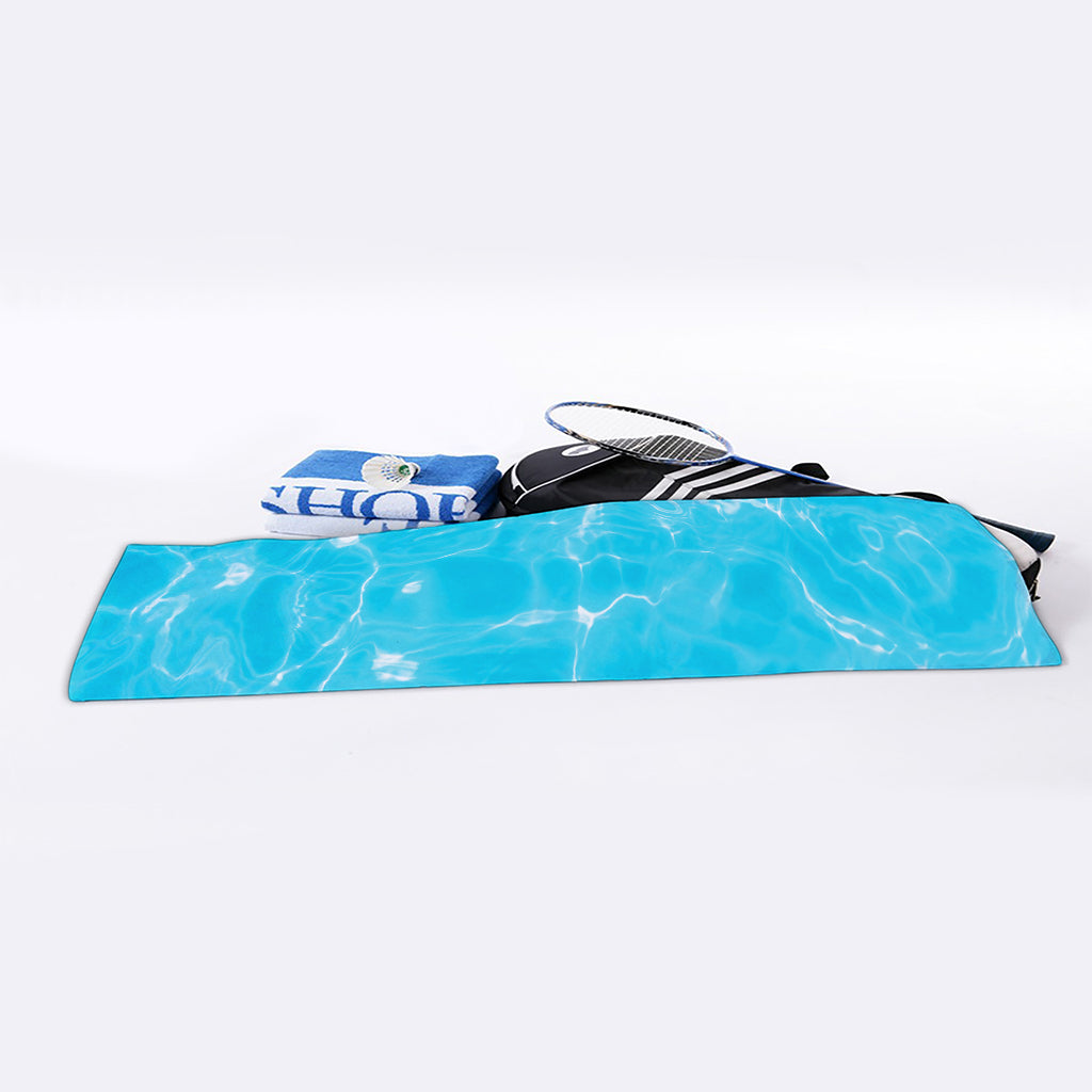 Pool Water Surface Print Sports Towel