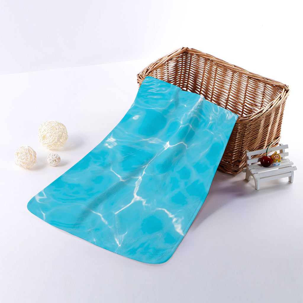 Pool Water Surface Print Towel