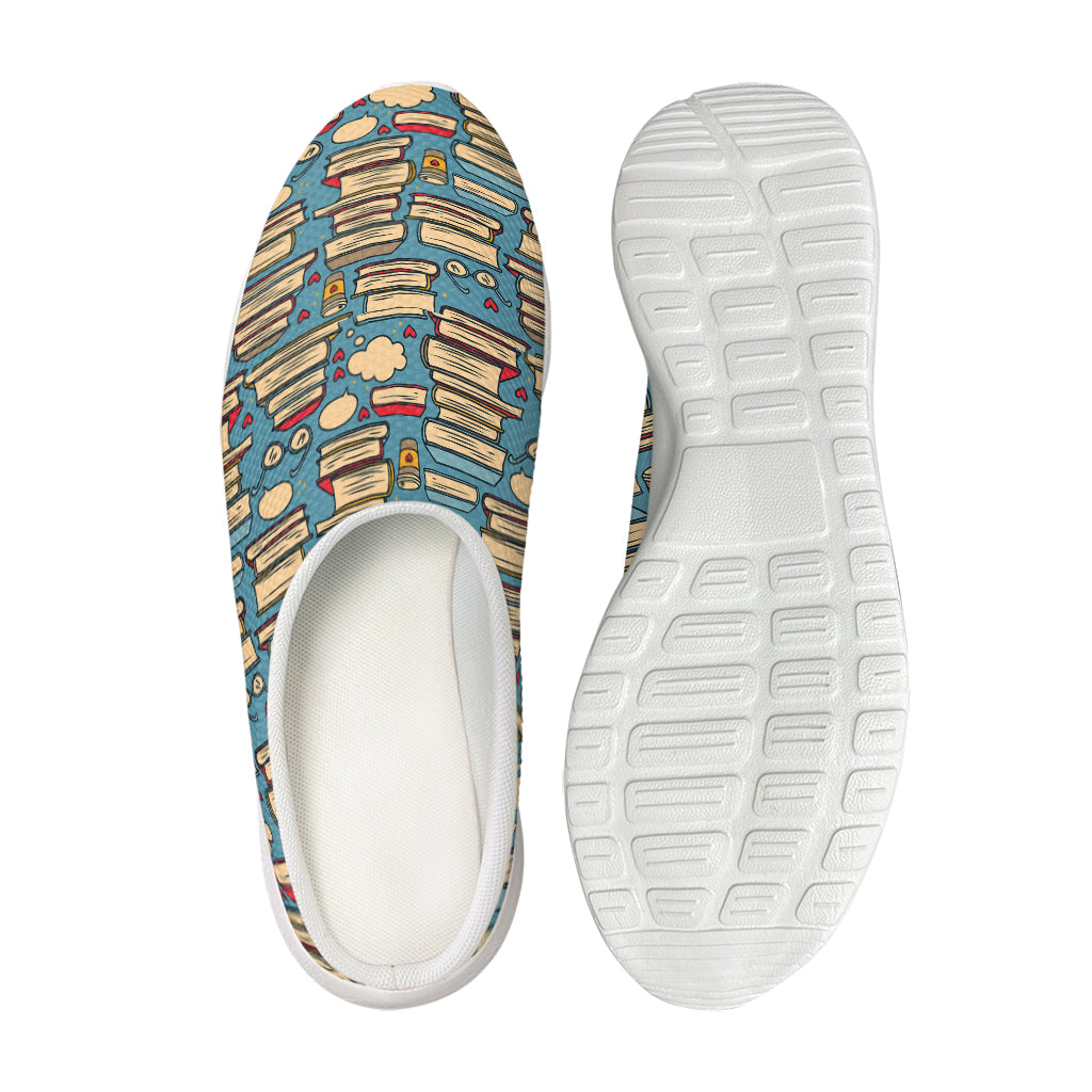 Pop Art Books Pattern Print Mesh Casual Shoes