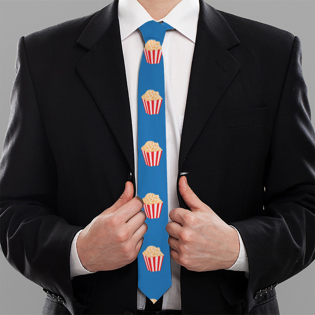 Popcorn Box Pattern Print Necktie