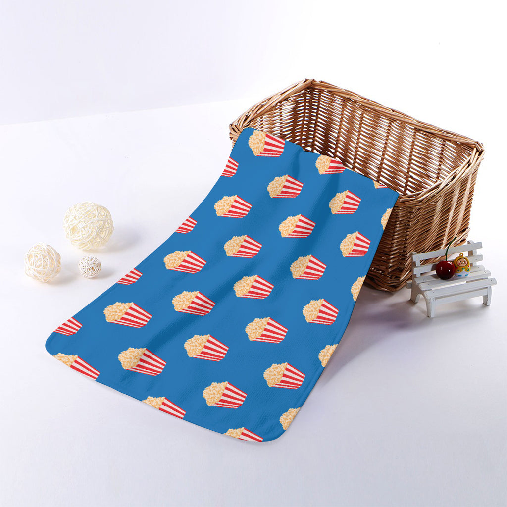 Popcorn Box Pattern Print Towel
