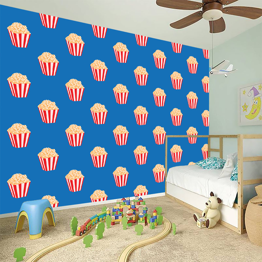 Popcorn Box Pattern Print Wall Sticker