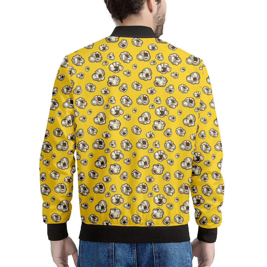 Popcorn Pattern Print Men's Bomber Jacket