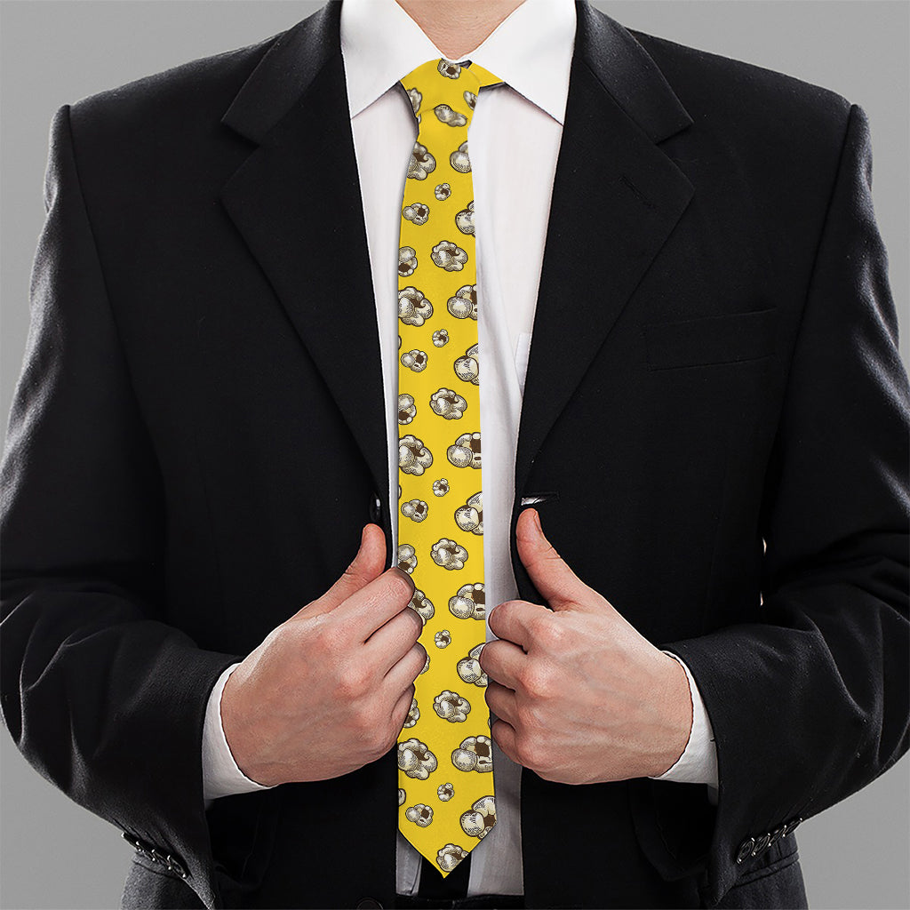 Popcorn Pattern Print Necktie