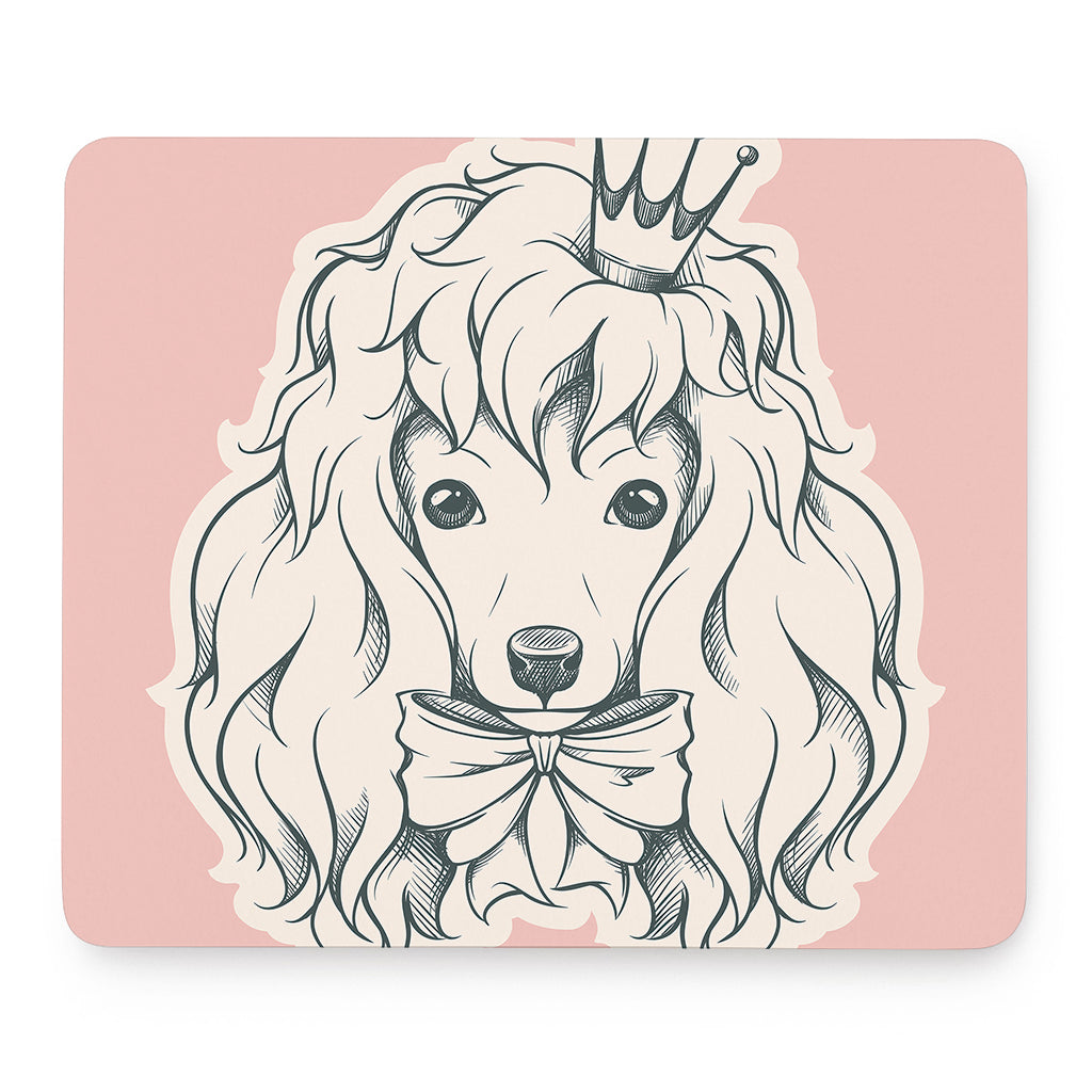 Princess Poodle Print Mouse Pad