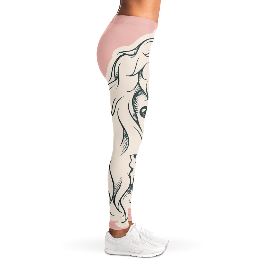 Princess Poodle Print Women's Leggings