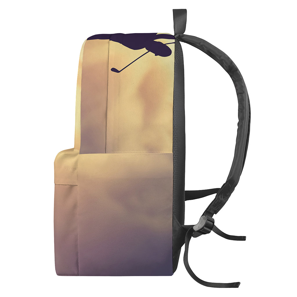 Pro Golf Swing Print Backpack