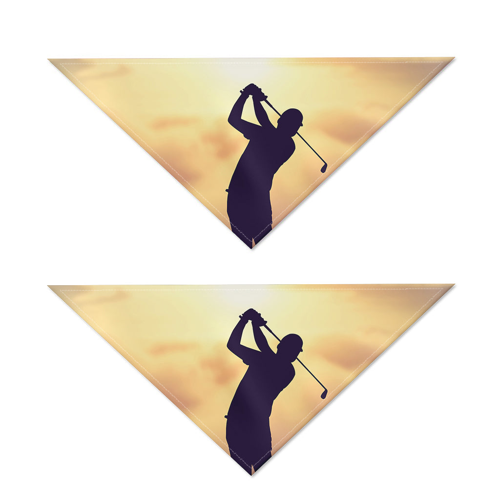 Pro Golf Swing Print Dog Bandana