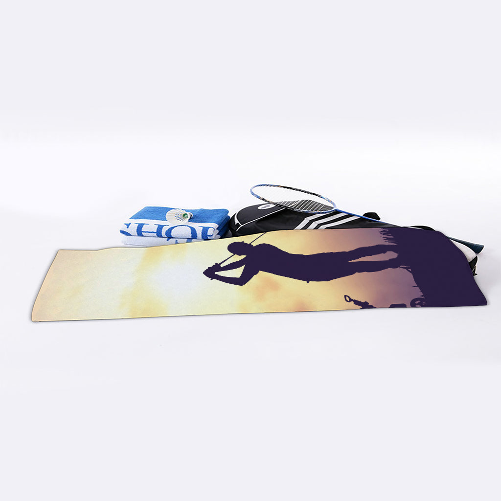 Pro Golf Swing Print Sports Towel