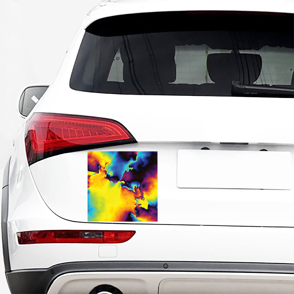 Psychedelic Acid Print Car Sticker