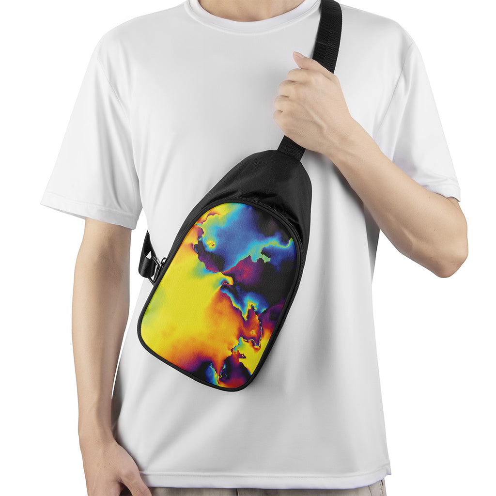 Psychedelic Acid Print Chest Bag