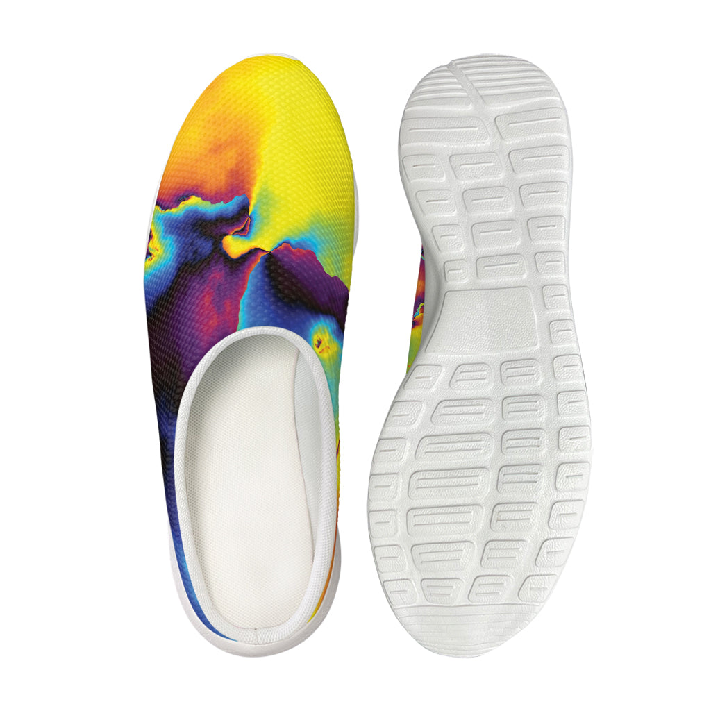 Psychedelic Acid Print Mesh Casual Shoes