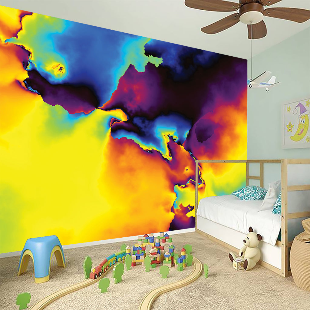 Psychedelic Acid Print Wall Sticker