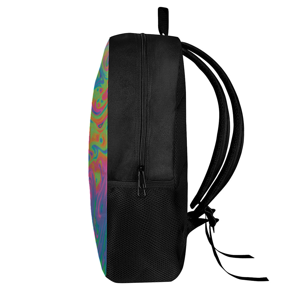 Psychedelic Bubble Print 17 Inch Backpack