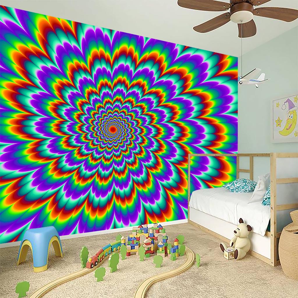 Psychedelic Expansion Optical Illusion Wall Sticker