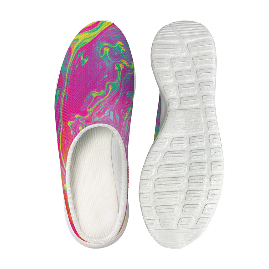 Psychedelic Formed Print Mesh Casual Shoes