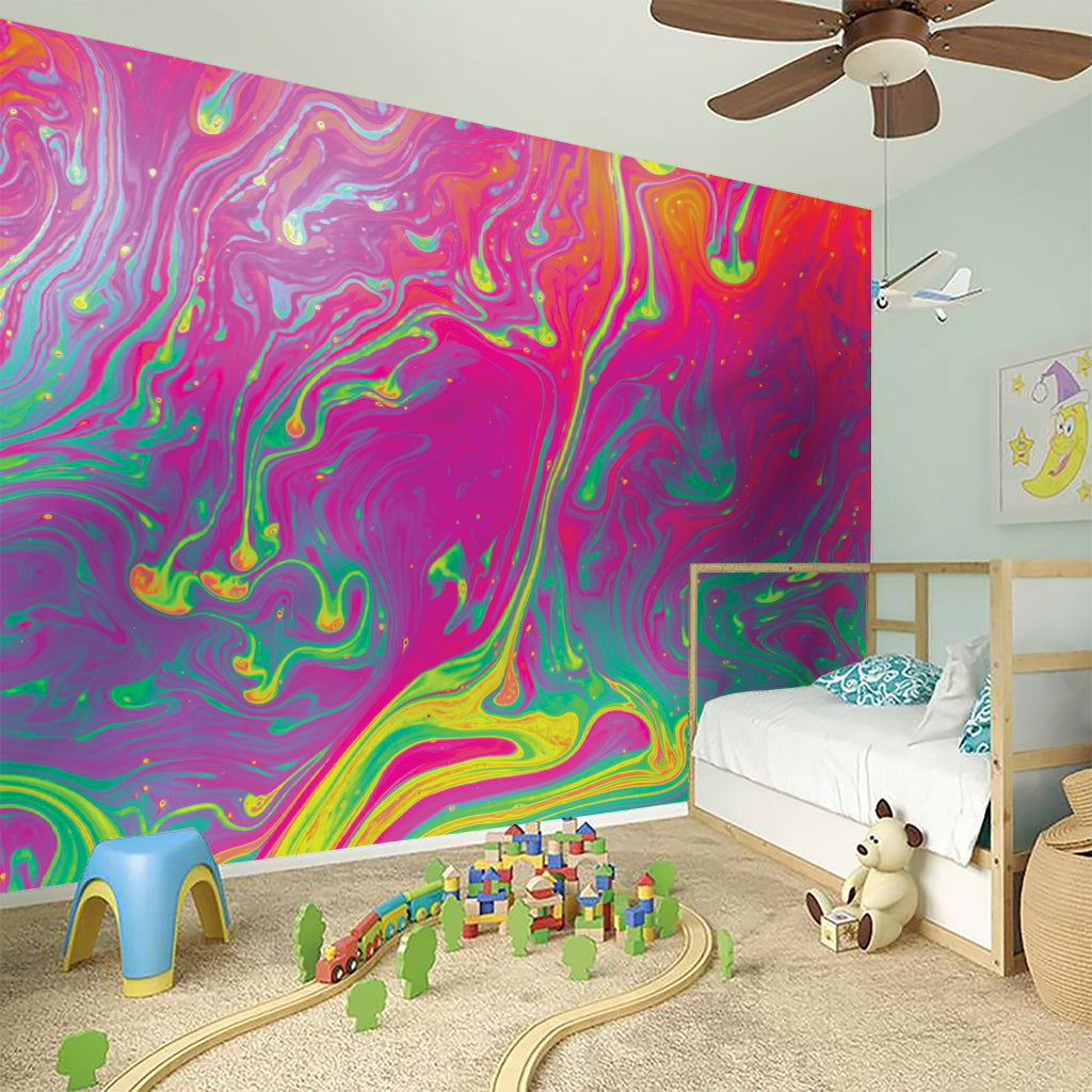Psychedelic Formed Print Wall Sticker