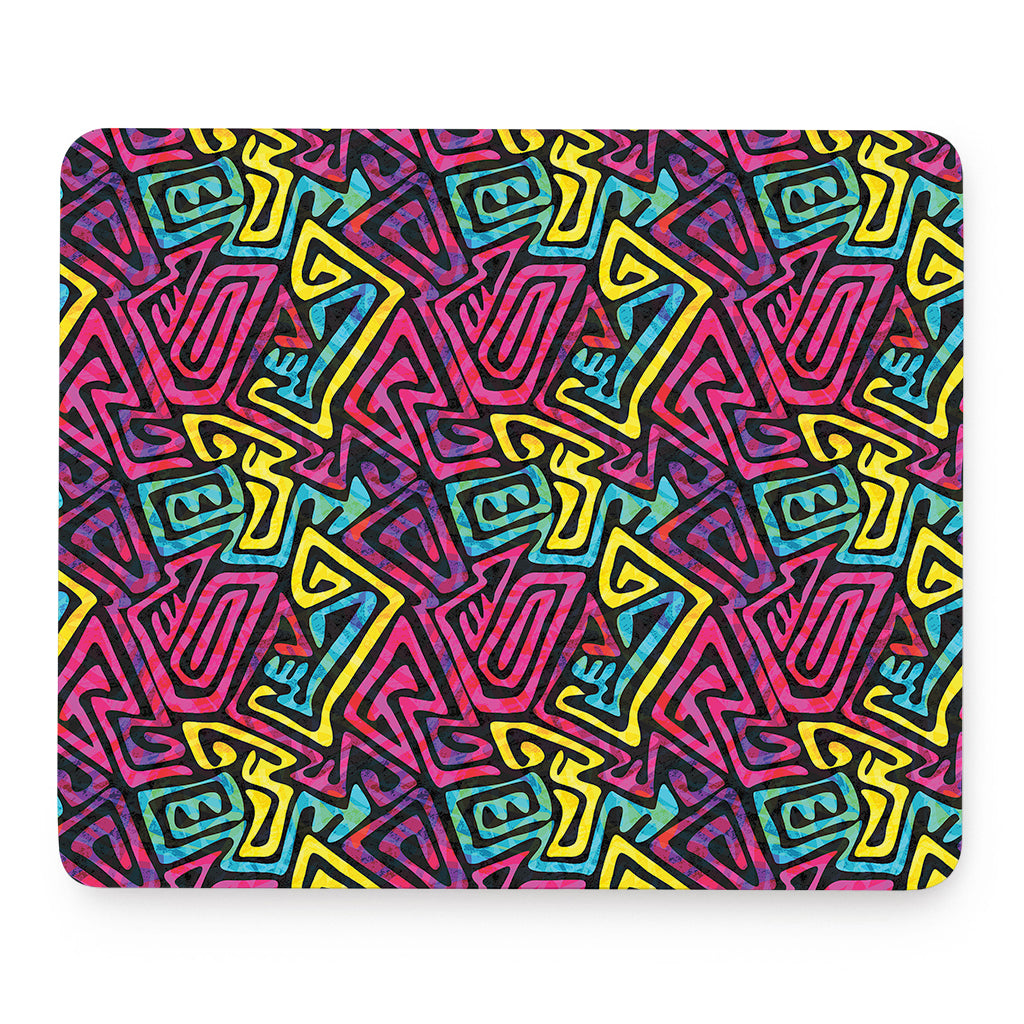 Psychedelic Funky Pattern Print Mouse Pad