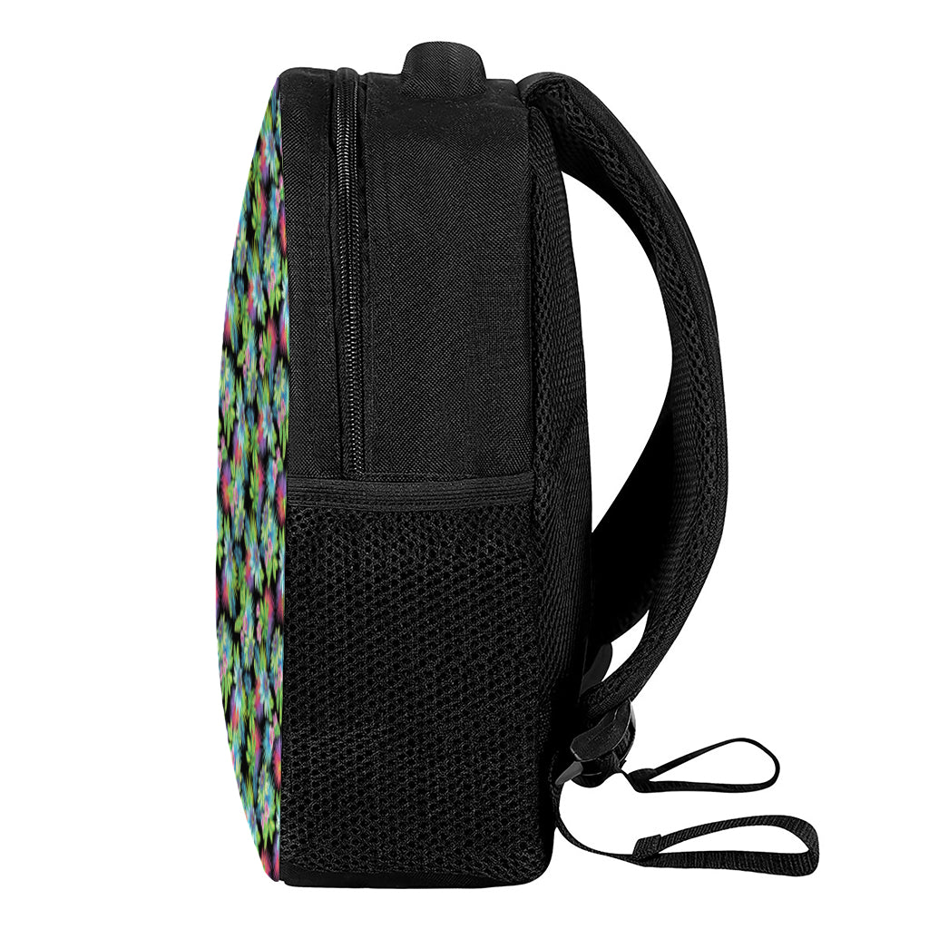 Psychedelic Hawaiian Flower Print Casual Backpack