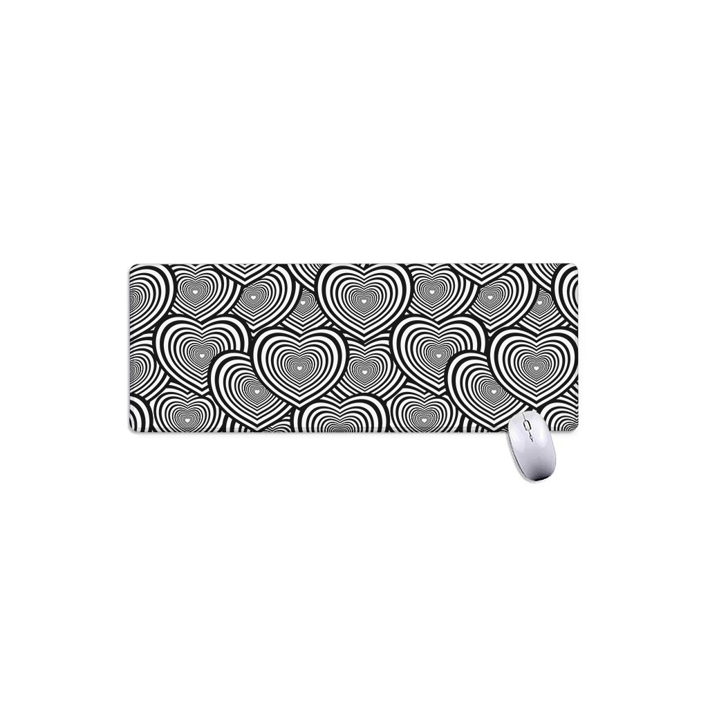 Psychedelic Heart Pattern Print Extended Mouse Pad