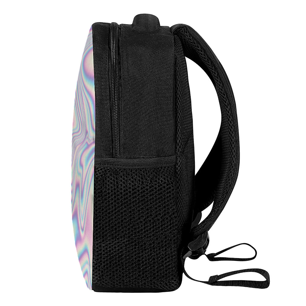 Psychedelic Holographic Print Casual Backpack