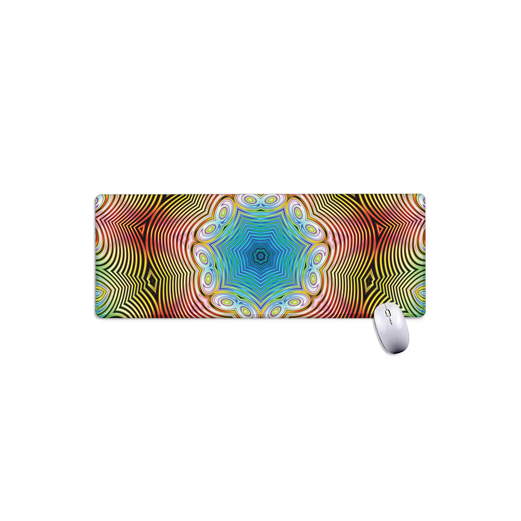 Psychedelic Kaleidoscope Print Extended Mouse Pad
