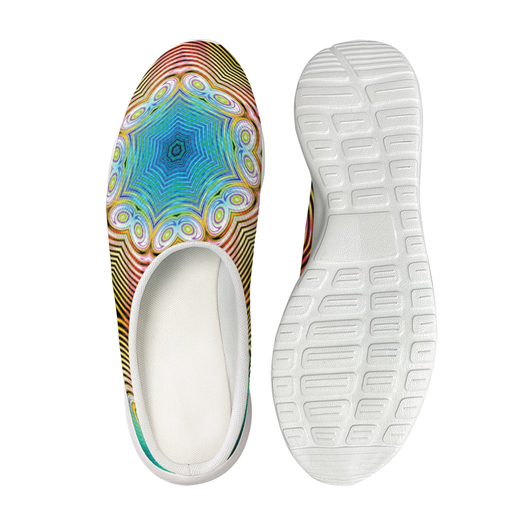 Psychedelic Kaleidoscope Print Mesh Casual Shoes