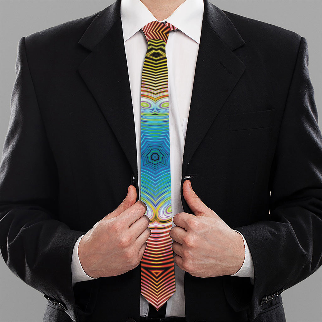 Psychedelic Kaleidoscope Print Necktie