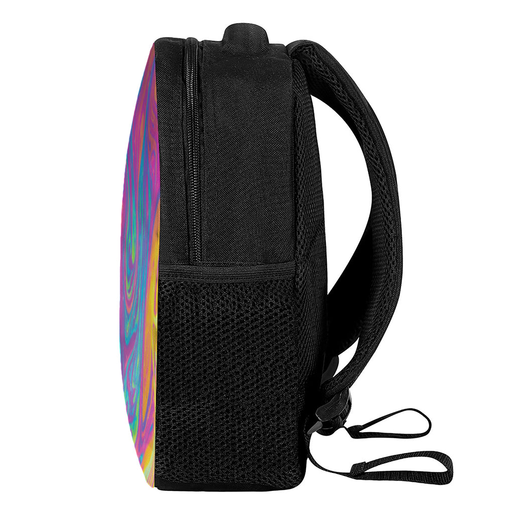 Psychedelic Liquid Print Casual Backpack
