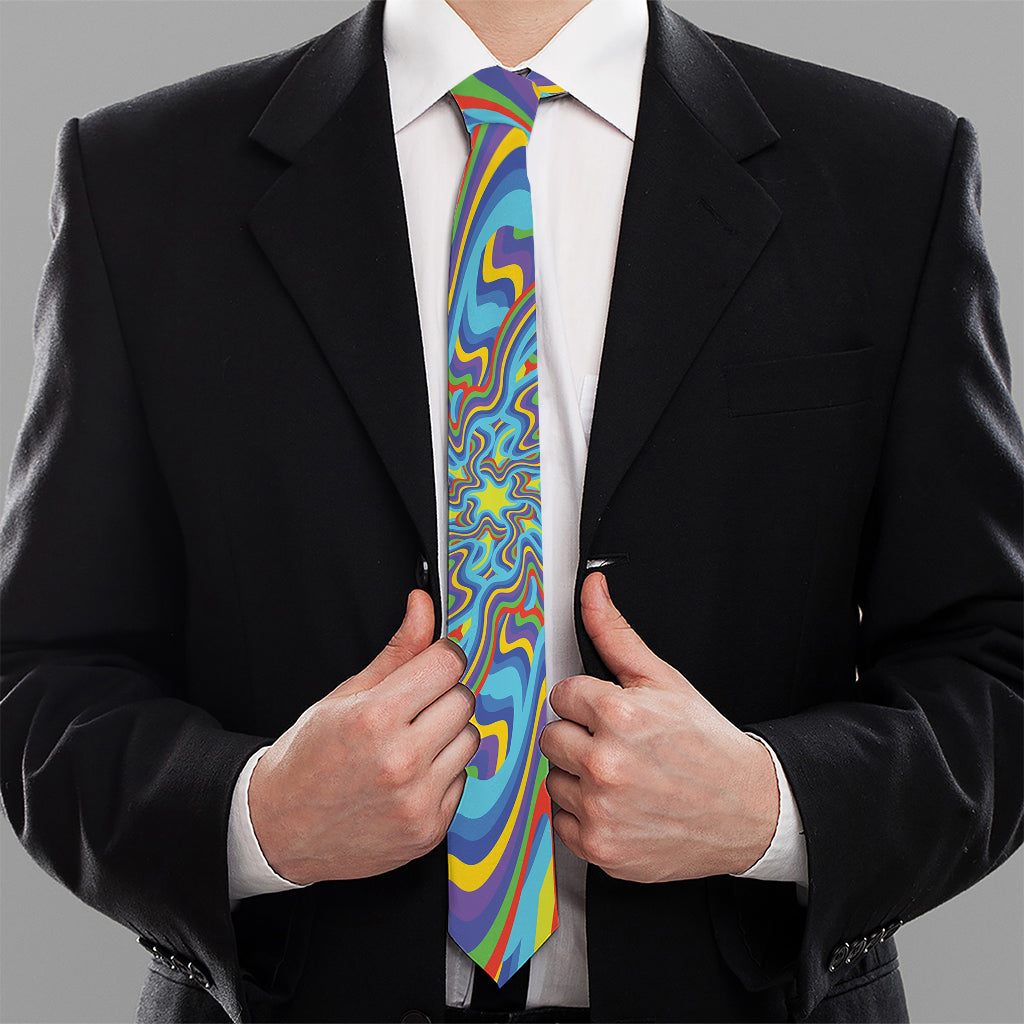 Psychedelic Print Necktie