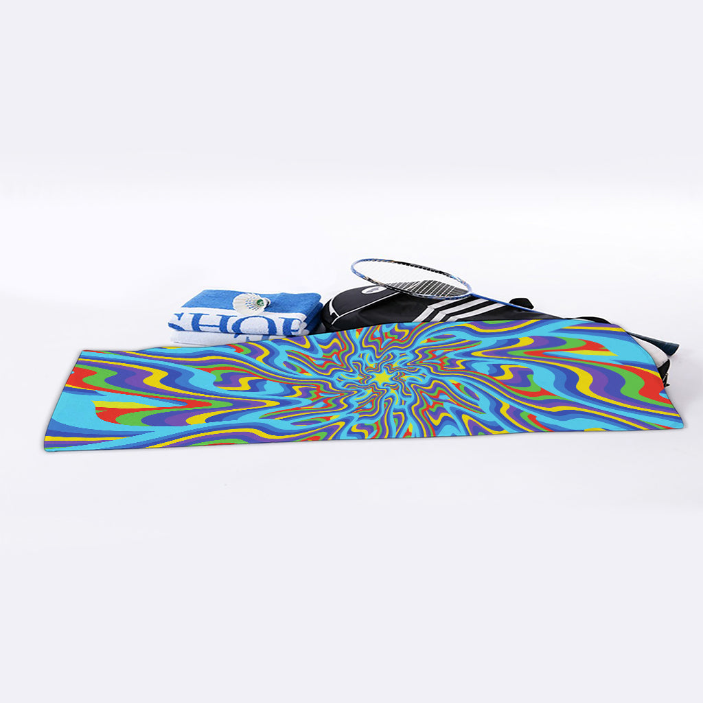 Psychedelic Print Sports Towel