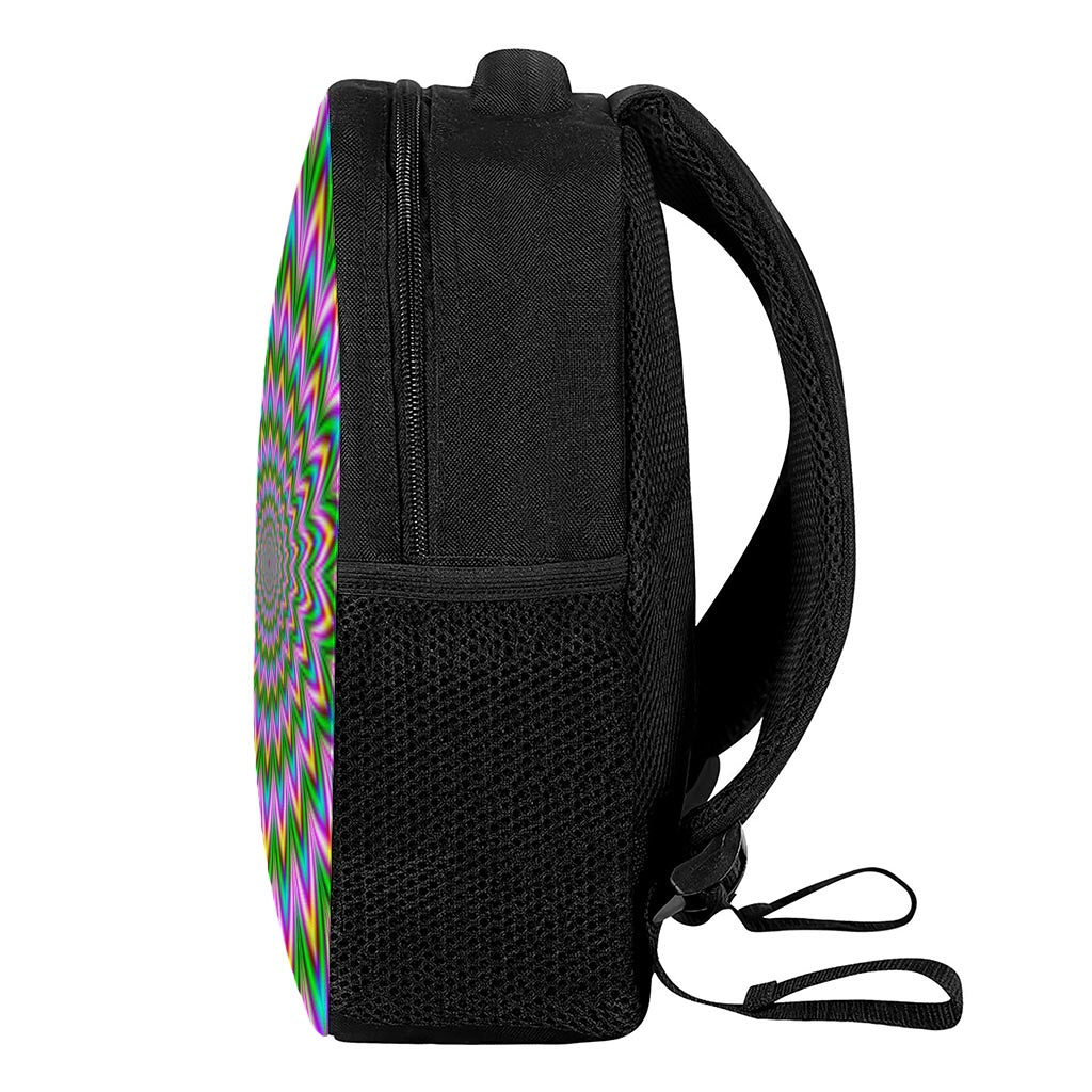 Psychedelic Radiant Optical Illusion Casual Backpack