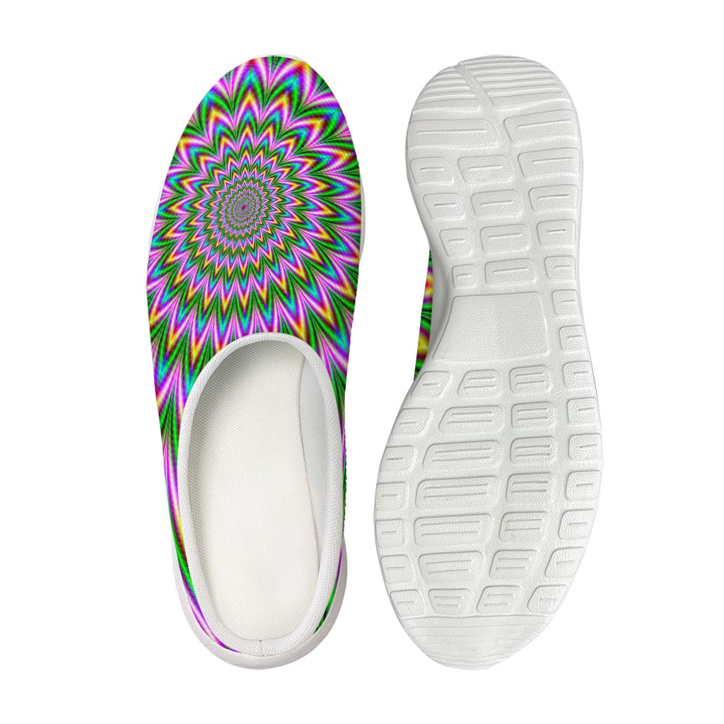 Psychedelic Radiant Optical Illusion Mesh Casual Shoes
