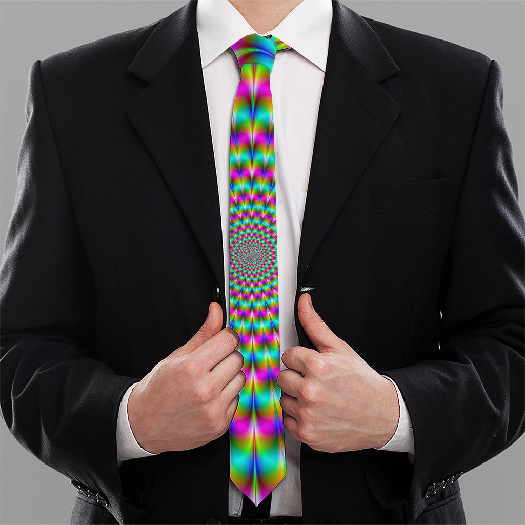 Psychedelic Rave Optical Illusion Necktie