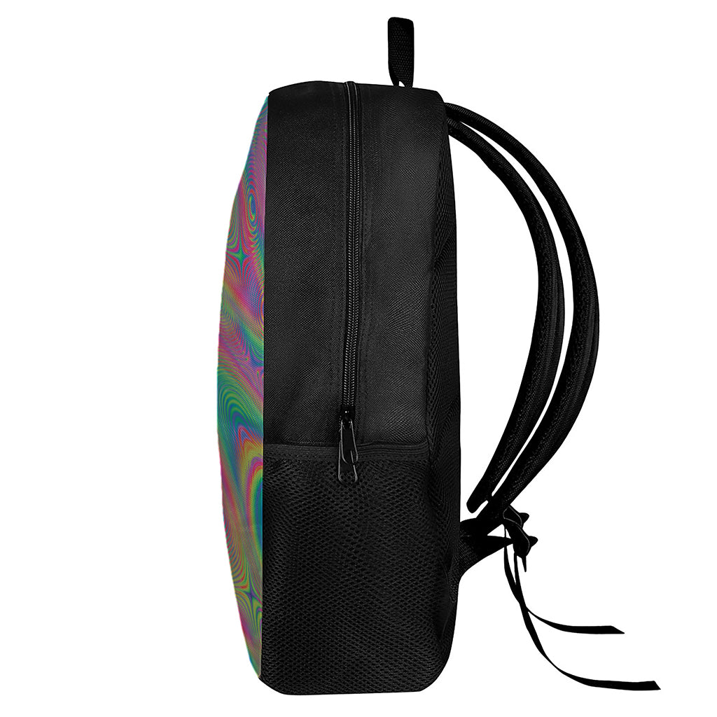 Psychedelic Rave Print 17 Inch Backpack