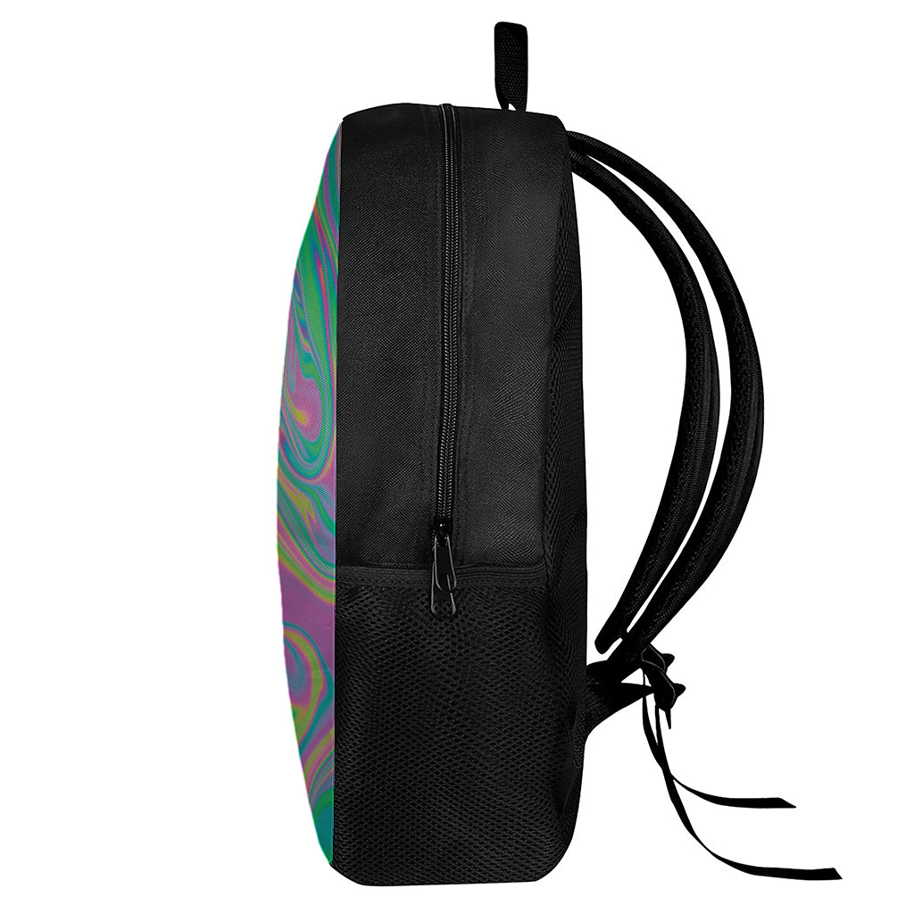 Psychedelic Soap Bubble Print 17 Inch Backpack