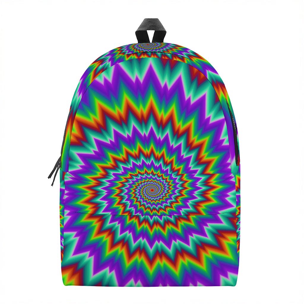 Psychedelic Spiral Optical Illusion Backpack