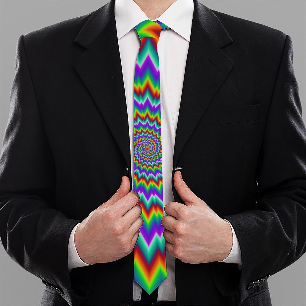 Psychedelic Spiral Optical Illusion Necktie