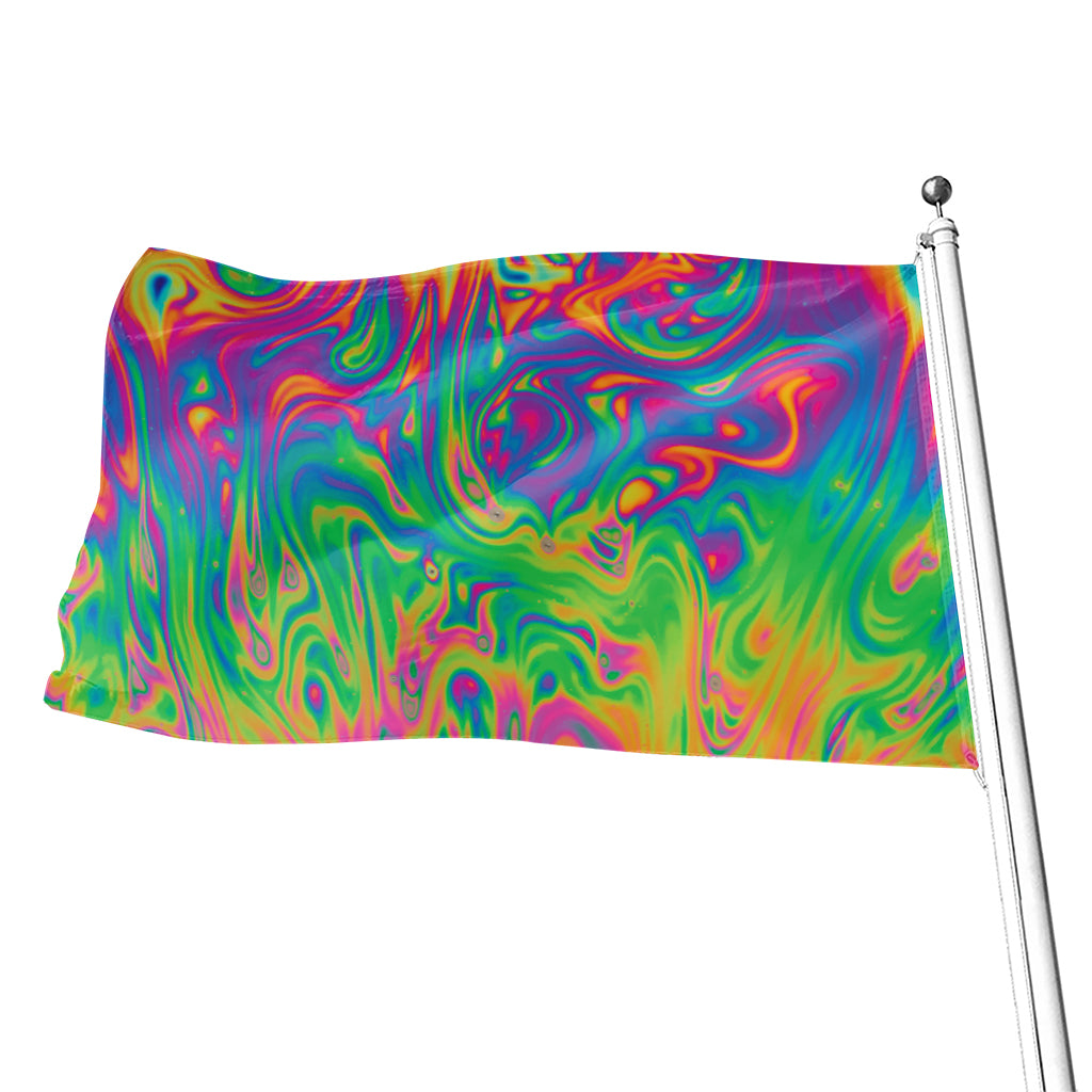 Psychedelic Surface Print Flag